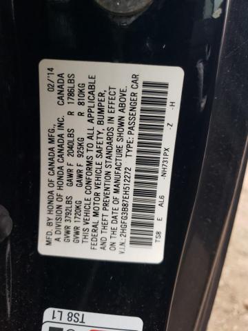 Photo 11 VIN: 2HGFG3B87EH512272 - HONDA CIVIC 