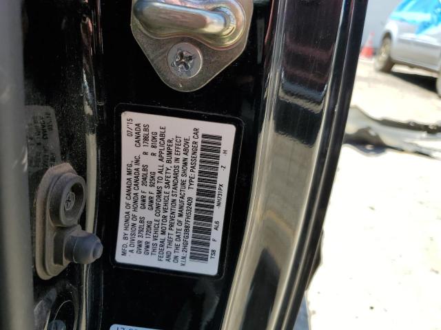 Photo 11 VIN: 2HGFG3B87FH532409 - HONDA CIVIC EX 