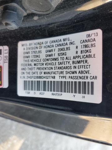 Photo 11 VIN: 2HGFG3B88DH527748 - HONDA CIVIC EX 