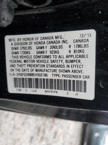 Photo 11 VIN: 2HGFG3B88EH502186 - HONDA CIVIC 