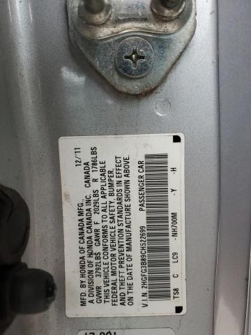 Photo 11 VIN: 2HGFG3B89CH522699 - HONDA CIVIC EX 