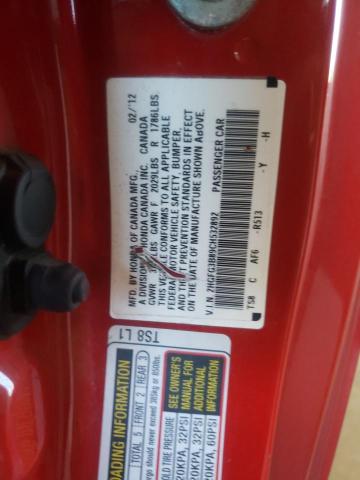 Photo 11 VIN: 2HGFG3B89CH532892 - HONDA CIVIC EX 