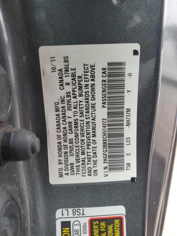 Photo 9 VIN: 2HGFG3B8XCH514272 - HONDA CIVIC EX 