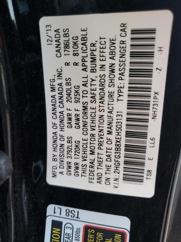 Photo 11 VIN: 2HGFG3B8XEH503131 - HONDA CIVIC EX 