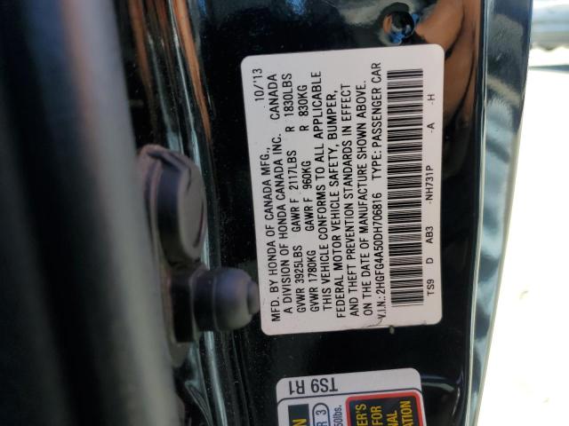 Photo 11 VIN: 2HGFG4A50DH706816 - HONDA CIVIC 