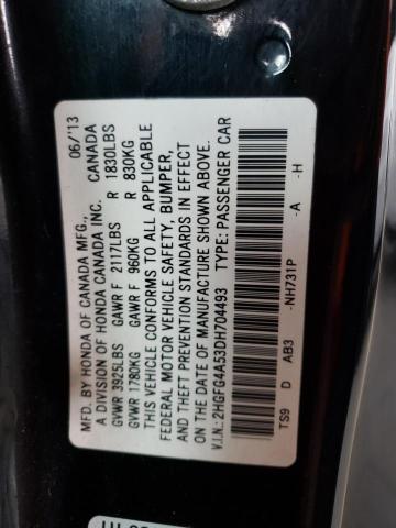 Photo 11 VIN: 2HGFG4A53DH704493 - HONDA CIVIC SI 