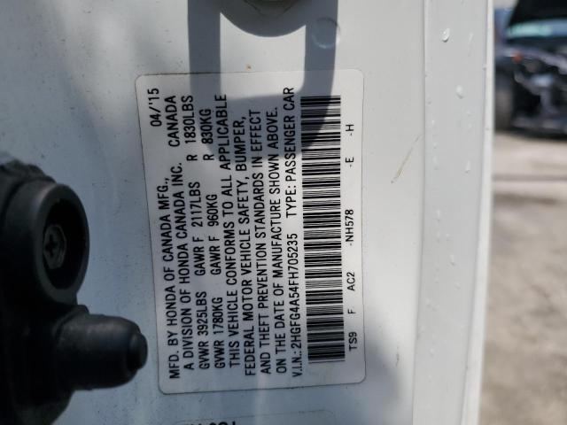 Photo 11 VIN: 2HGFG4A54FH705235 - HONDA CIVIC SI 