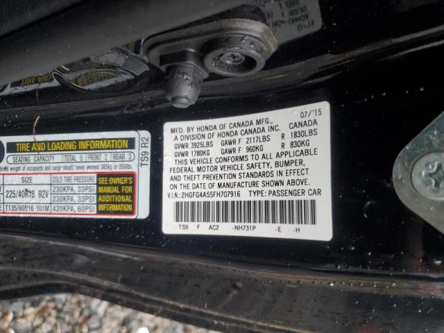 Photo 11 VIN: 2HGFG4A55FH707916 - HONDA CIVIC SI 