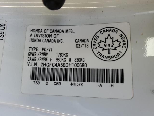 Photo 11 VIN: 2HGFG4A56DH100680 - HONDA CIVIC 