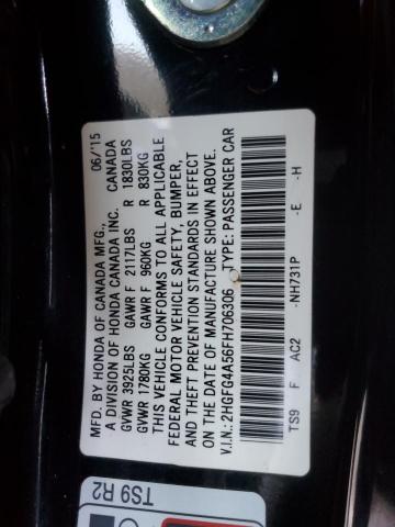 Photo 11 VIN: 2HGFG4A56FH706306 - HONDA CIVIC SI 