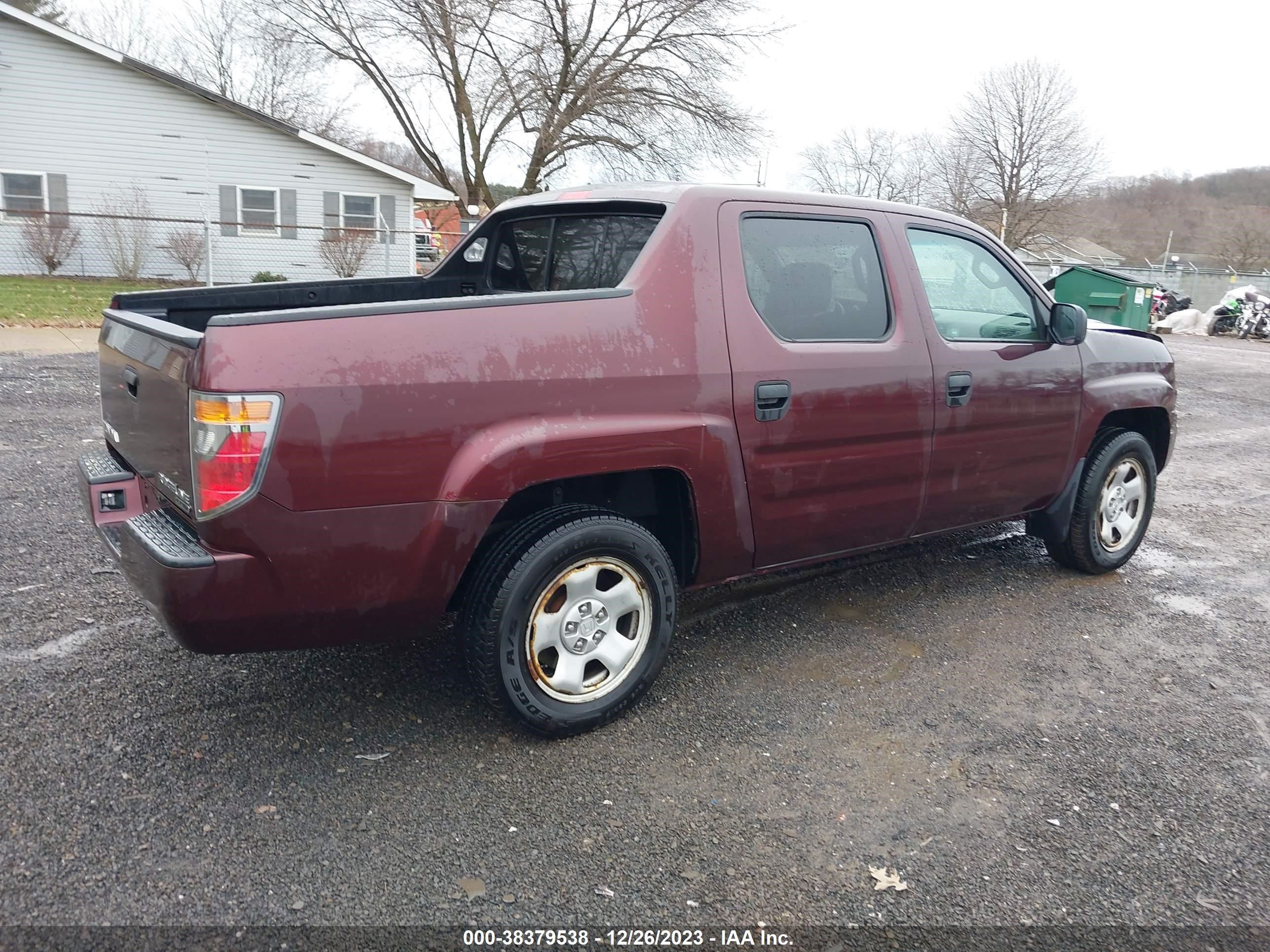 Photo 3 VIN: 2HJYK16267H510463 - HONDA RIDGELINE 