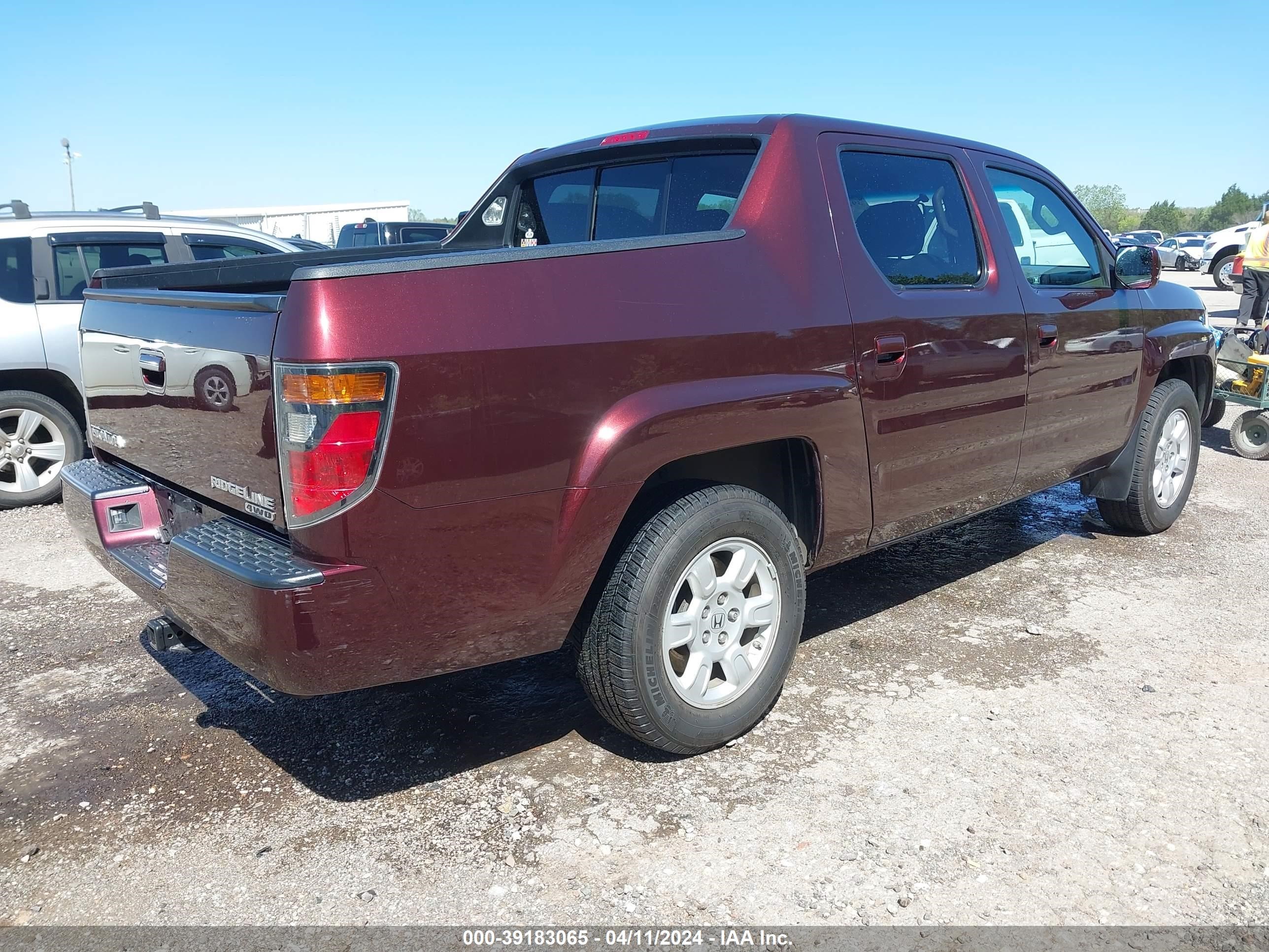 Photo 3 VIN: 2HJYK16477H518511 - HONDA RIDGELINE 