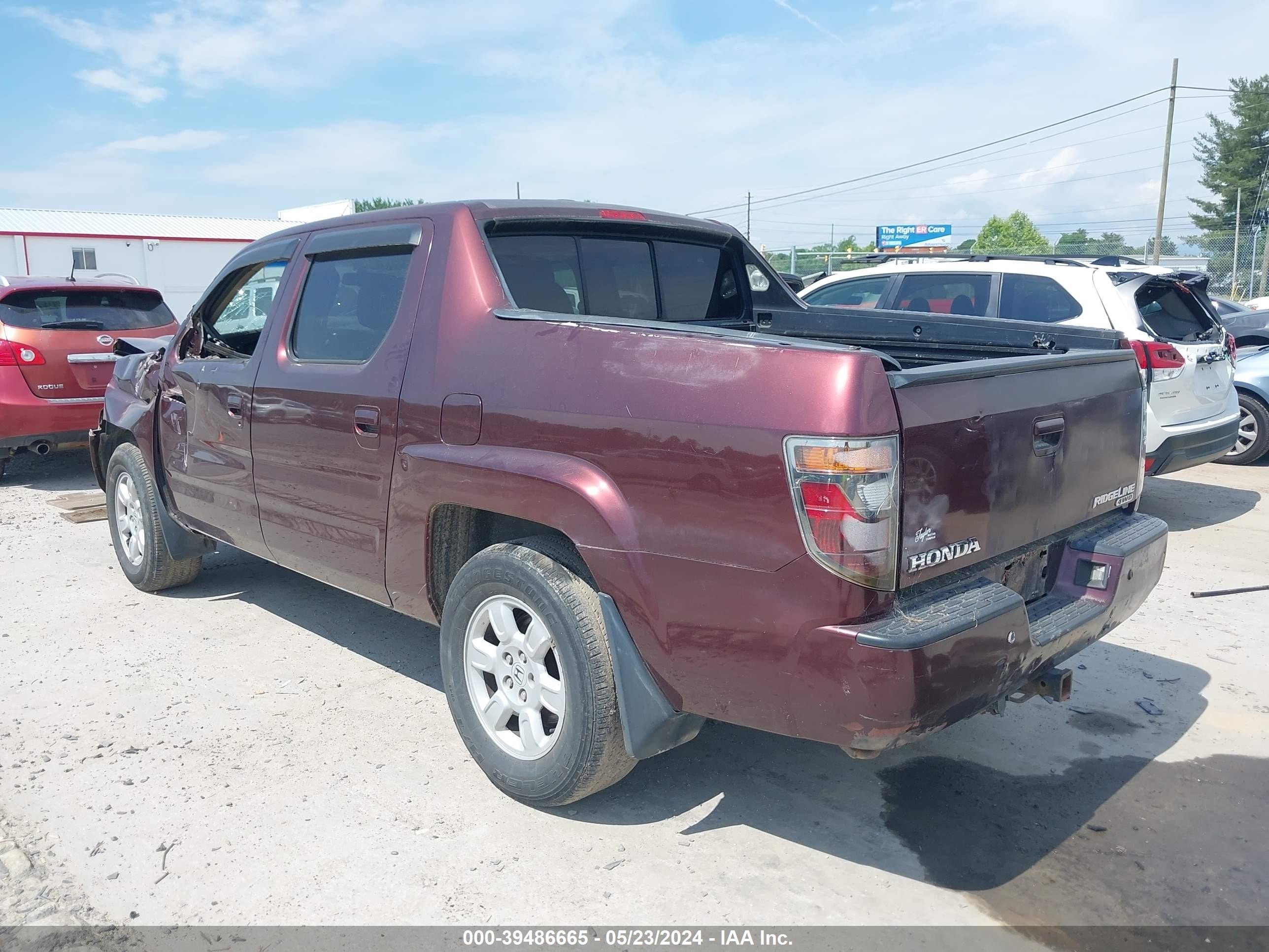 Photo 2 VIN: 2HJYK16517H527410 - HONDA RIDGELINE 