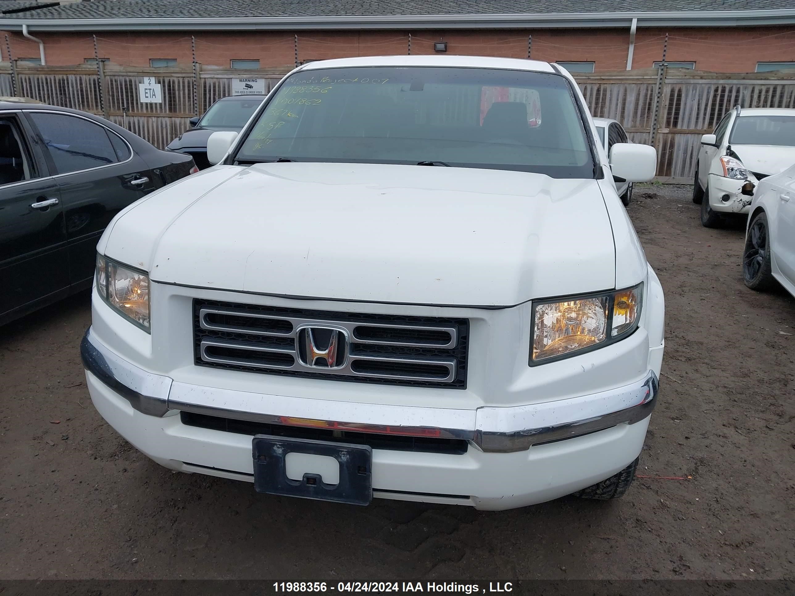 Photo 6 VIN: 2HJYK16596H004862 - HONDA RIDGELINE 