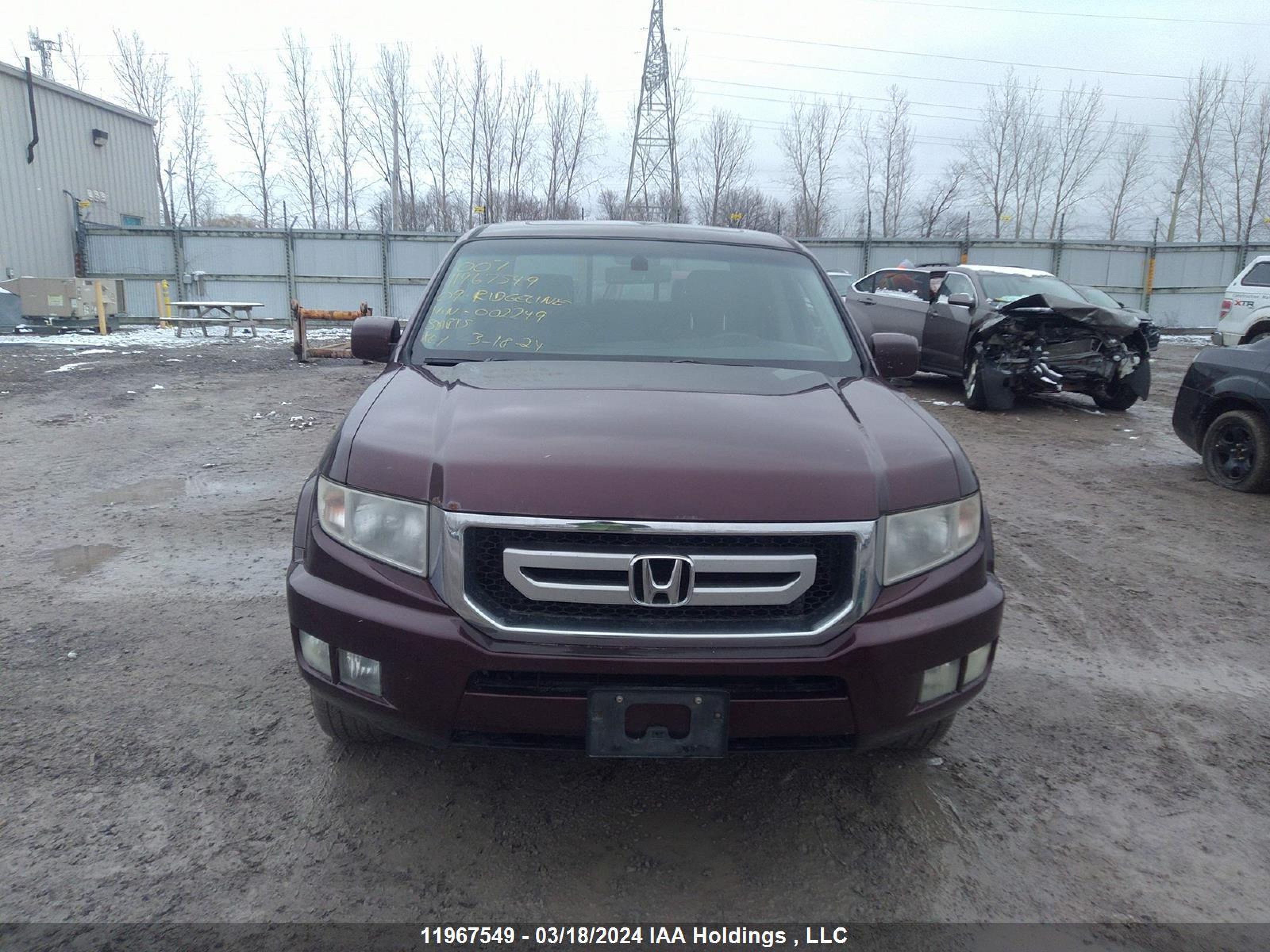 Photo 11 VIN: 2HJYK165X9H002249 - HONDA RIDGELINE 