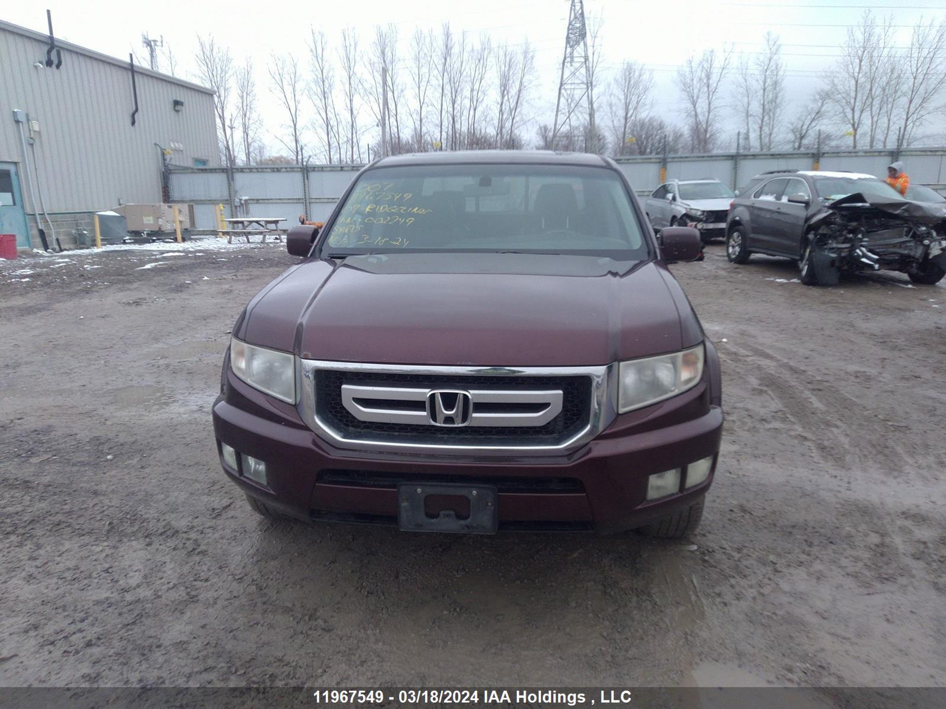 Photo 6 VIN: 2HJYK165X9H002249 - HONDA RIDGELINE 