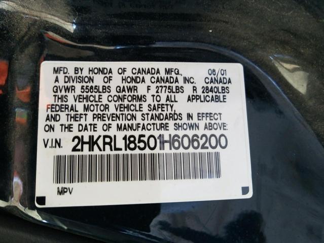 Photo 9 VIN: 2HKRL18501H606200 - HONDA ODYSSEY LX 