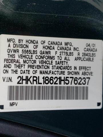 Photo 9 VIN: 2HKRL18621H576237 - HONDA ODYSSEY 