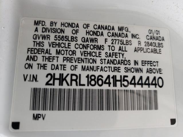 Photo 9 VIN: 2HKRL18641H544440 - HONDA ODYSSEY EX 