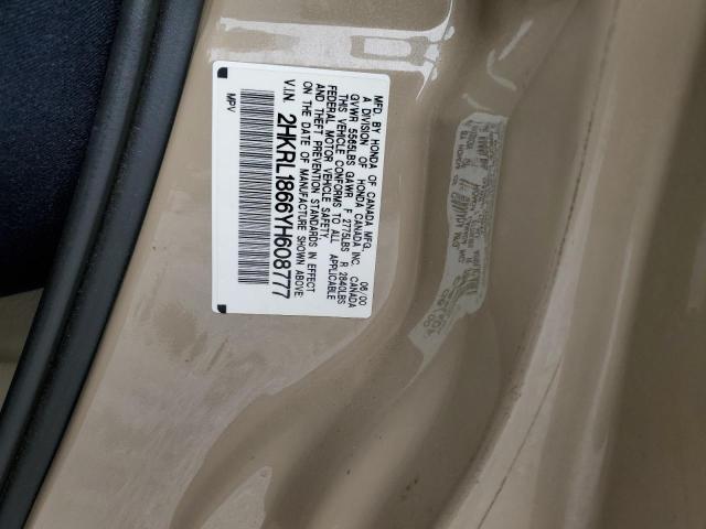 Photo 12 VIN: 2HKRL1866YH608777 - HONDA ODYSSEY EX 