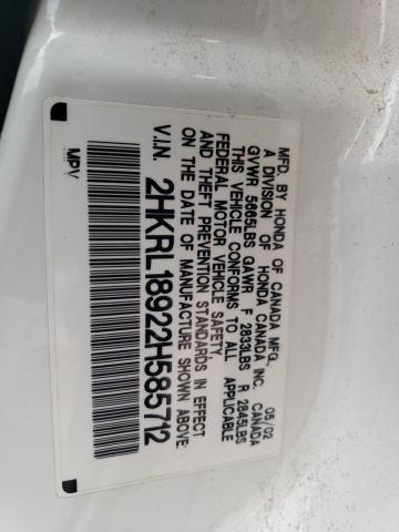 Photo 11 VIN: 2HKRL18922H585712 - HONDA ODYSSEY EX 