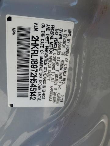 Photo 12 VIN: 2HKRL18972H545142 - HONDA ODYSSEY EX 