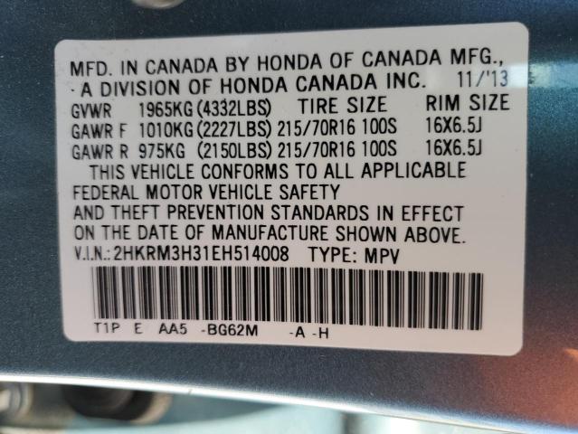 Photo 12 VIN: 2HKRM3H31EH514008 - HONDA CRV 