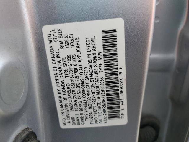 Photo 12 VIN: 2HKRM3H31EH553956 - HONDA CR-V LX 