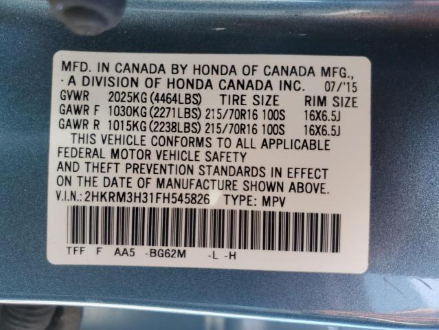 Photo 11 VIN: 2HKRM3H31FH545826 - HONDA CRV 