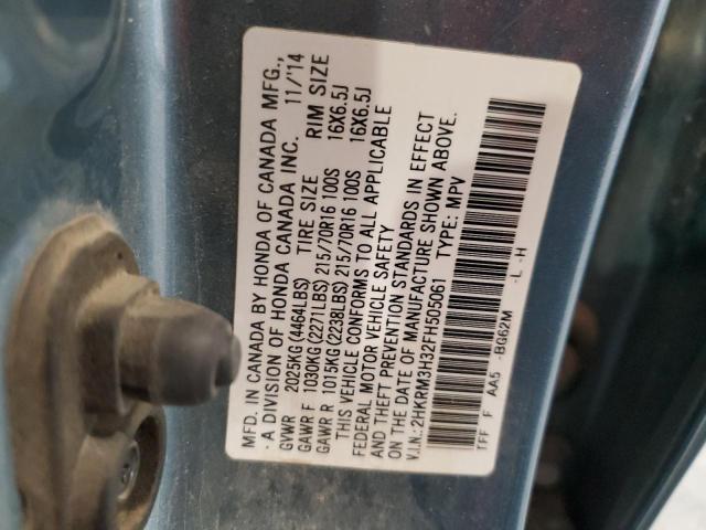 Photo 12 VIN: 2HKRM3H32FH505061 - HONDA CR-V LX 