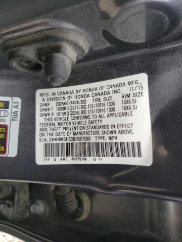 Photo 9 VIN: 2HKRM3H33GH507080 - HONDA CR-V LX 