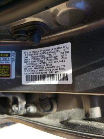 Photo 9 VIN: 2HKRM3H34DH521145 - HONDA CR-V LX 