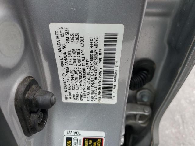 Photo 12 VIN: 2HKRM3H34GH570219 - HONDA CR-V LX 