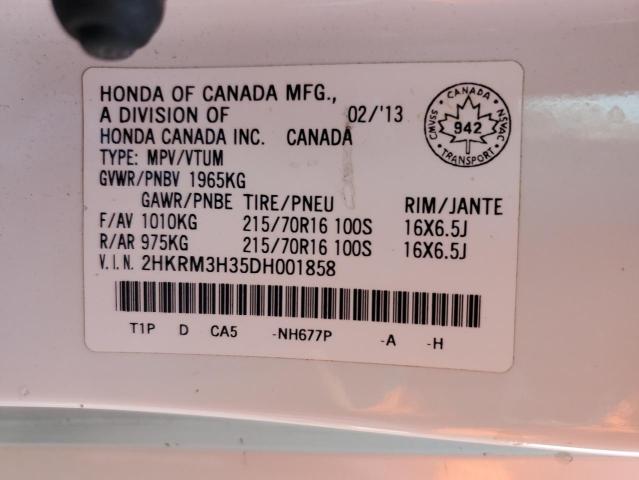 Photo 12 VIN: 2HKRM3H35DH001858 - HONDA CR-V LX 