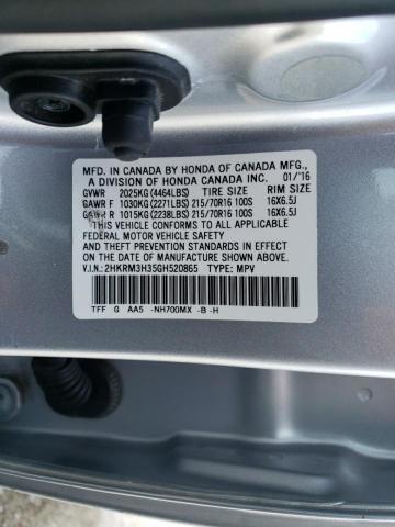 Photo 11 VIN: 2HKRM3H35GH520865 - HONDA CR-V LX 