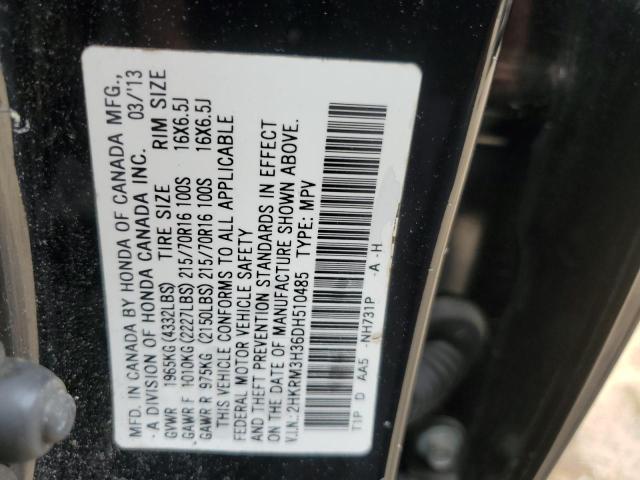 Photo 13 VIN: 2HKRM3H36DH510485 - HONDA CRV 