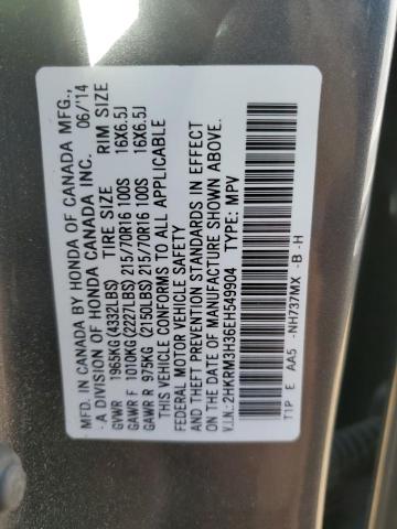 Photo 12 VIN: 2HKRM3H36EH549904 - HONDA CR-V LX 