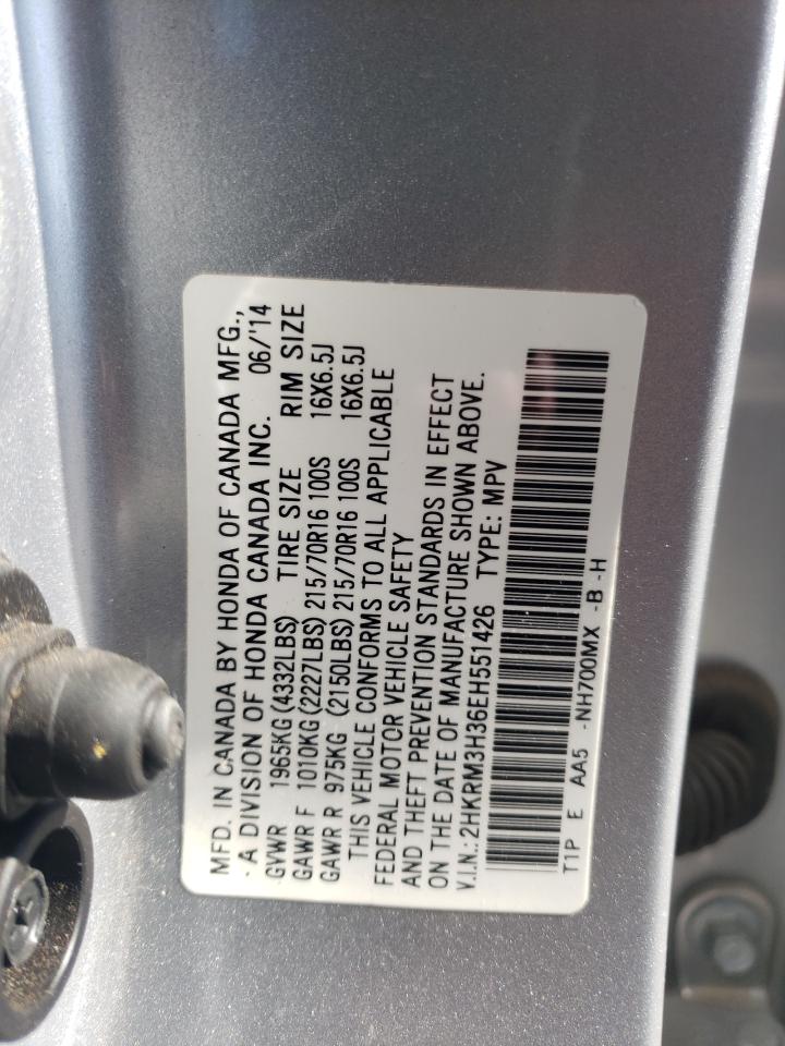 Photo 11 VIN: 2HKRM3H36EH551426 - HONDA CR-V 