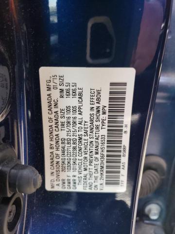 Photo 11 VIN: 2HKRM3H36FH516533 - HONDA CR-V LX 