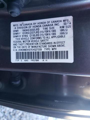 Photo 9 VIN: 2HKRM3H37EH527359 - HONDA CR-V LX 