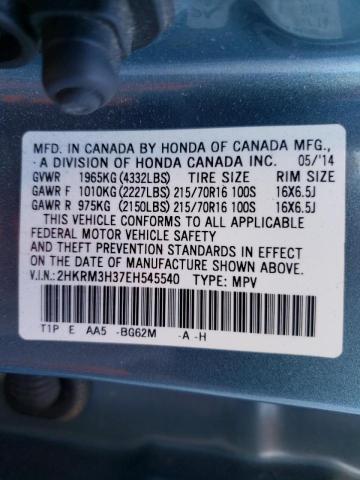 Photo 9 VIN: 2HKRM3H37EH545540 - HONDA CR-V LX 