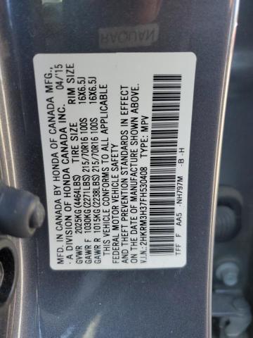 Photo 12 VIN: 2HKRM3H37FH530408 - HONDA CR-V LX 