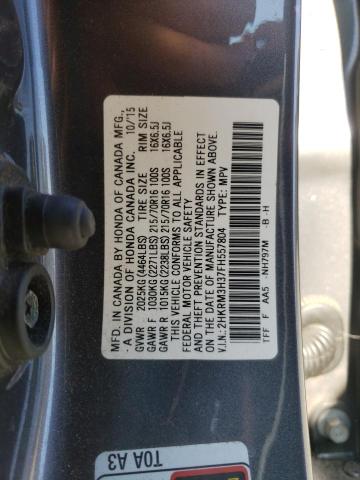 Photo 9 VIN: 2HKRM3H37FH557804 - HONDA CR-V LX 