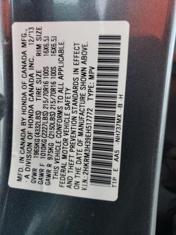 Photo 12 VIN: 2HKRM3H39EH517772 - HONDA CR-V LX 