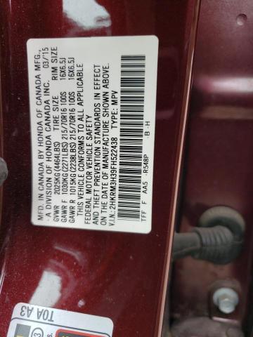 Photo 11 VIN: 2HKRM3H39FH522438 - HONDA CRV 