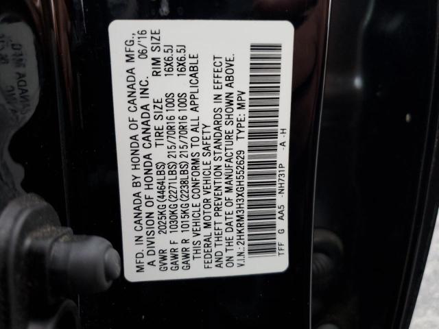 Photo 11 VIN: 2HKRM3H3XGH552629 - HONDA CR-V LX 