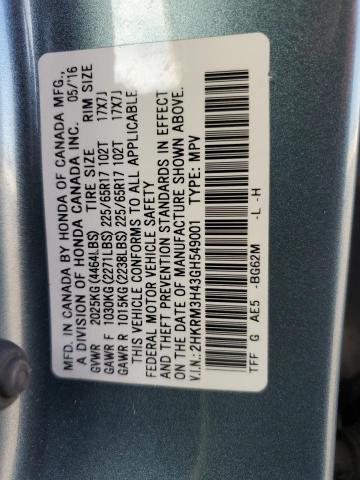 Photo 12 VIN: 2HKRM3H43GH549001 - HONDA CRV 