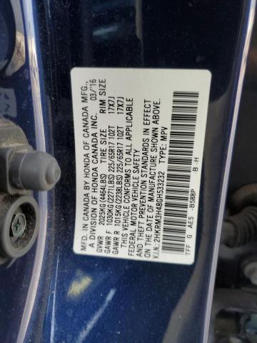 Photo 9 VIN: 2HKRM3H48GH533232 - HONDA CR-V SE 