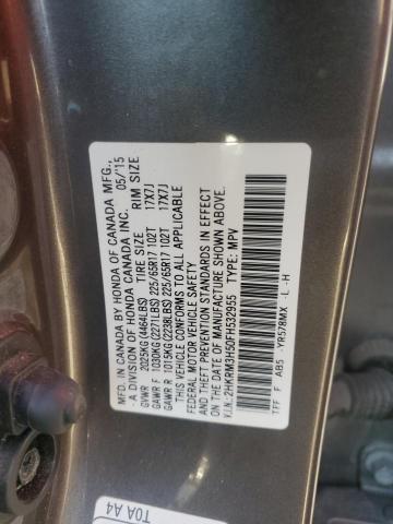 Photo 12 VIN: 2HKRM3H50FH532955 - HONDA CR-V EX 