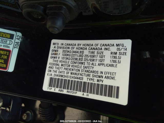 Photo 8 VIN: 2HKRM3H51EH544403 - HONDA CR-V 